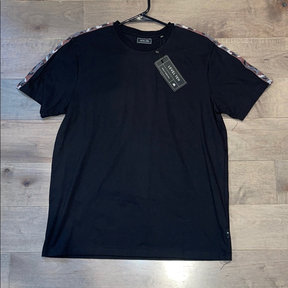 Level 10 Trimmed Shoulders T Shirt